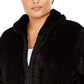 Ideology Women's Plus Size Quilted Sherpa Jacket Black Size 1X