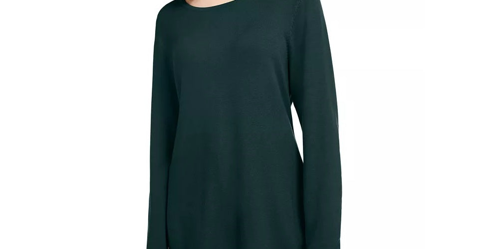 INC International Concepts Women's Grommet-Hem Top Green Size Medium