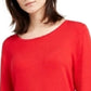 INC International Concepts Women's Solid Grommet Top Dark Red Size Medium