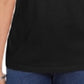 Karen Scott Women's Cotton Open-Trim V-Neck T-Shirt Black Size Medium