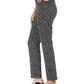 JM Women's Collection Printed Straight-Leg Pants Black Size Extra Small