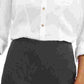 Charter Club Women's Woven Solid Tencel Shirt White Size X-Large