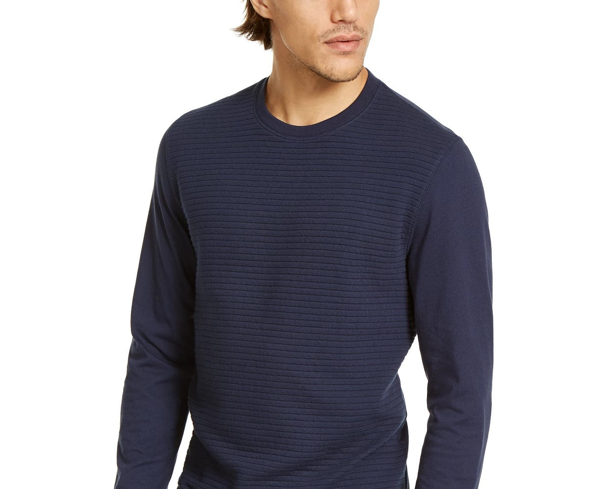 INC International Concepts Men's Ottoman T-Shirt Dark Blue Size Small