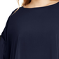 Alfani Women's Plus Layered Look Poncho Top Blue Size 1X