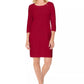 Karen Scott Women's Sport Cotton Hardware Dress ब्राइट रेड साइज़ X-Small