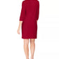 Karen Scott Women's Sport Cotton Hardware Dress ब्राइट रेड साइज़ X-Small