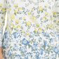 Charter Club Women's Floral Print Boat Neck Top  White Size X-Small