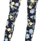 Charter Club Women's Floral Lexington Straight Leg Jeans Blue Size 8