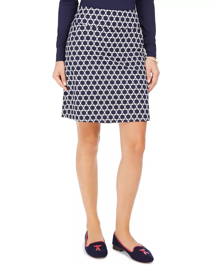 Charter Club Women's Printed Skort Blue Size Extra Large