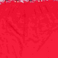 Style & Co Women's Blouse Cherry Cropped Flutter Embroidered Red Size X-Large