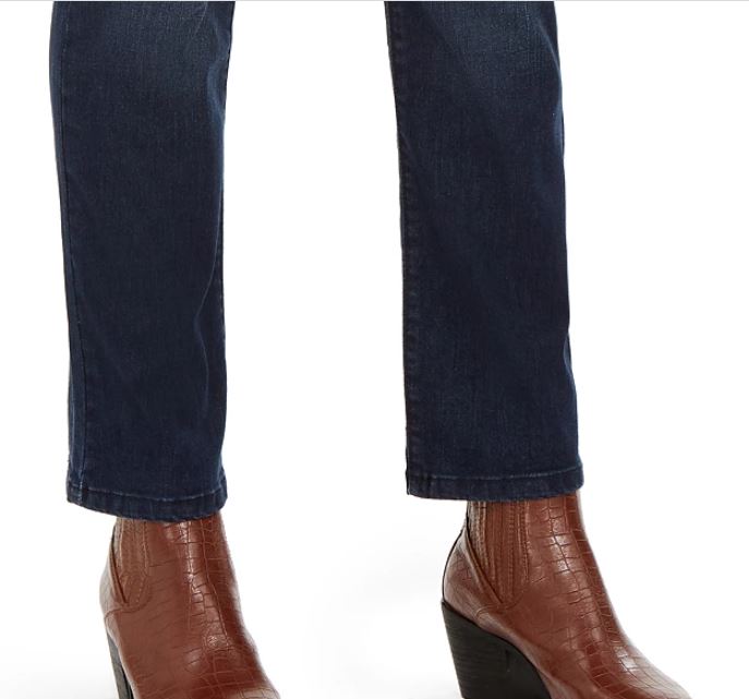 Style & Co Women's Modern Straight Mid Rise Jeans Blue Size 4