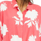 Alfani Women's Roll Front Blouse Pink Size Small