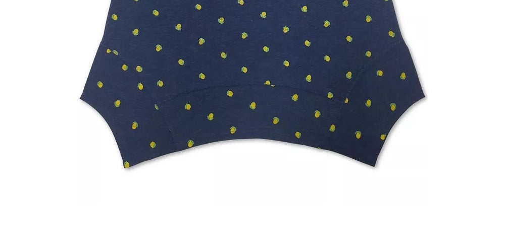 Style & Co Women's Lemon Handkerchief-Hem Top Navy Size Extra Small