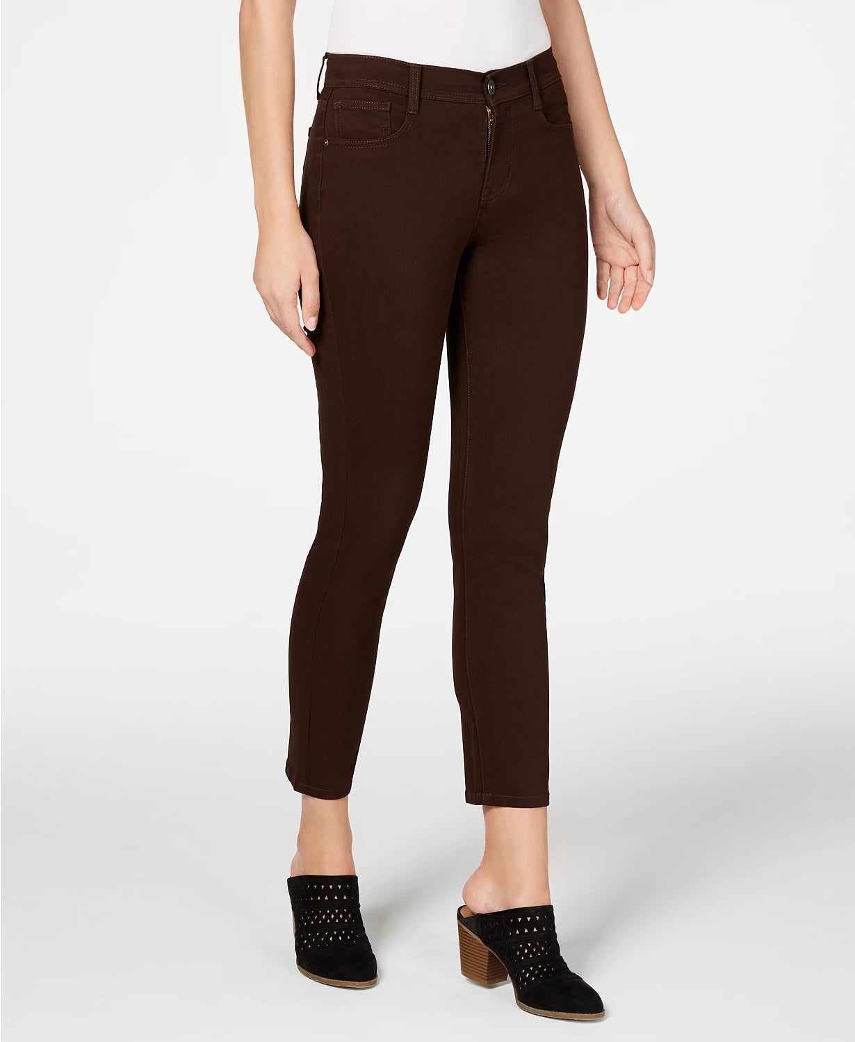 Style & Co Women's Tummy Control Skinny Jeans Red Size 4 Petite