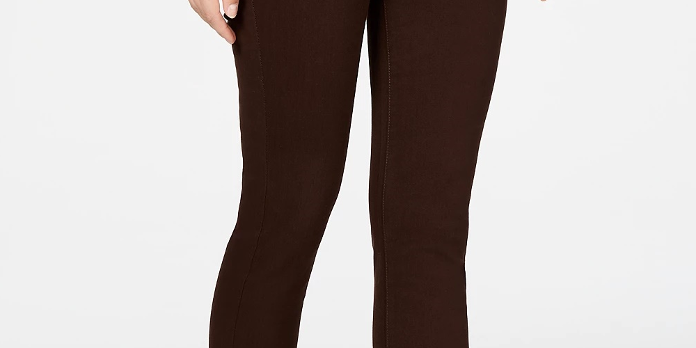 Style & Co Women's Tummy Control Skinny Jeans Red Size 4 Petite