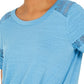 Style & Co Women's Lace Inset Top Blue Size X-Large