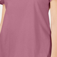 Karen Scott Women's Basketweave Trim Flutter Sleeve Top Pink Size Large