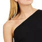 INC International Concepts Women's One-Shoulder Belted Maxi Dress Black Size Petite Small