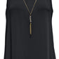 JM Collection Women's Necklace Embellished Sheath Dress Black Size Small