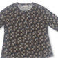 Style & Co Women's Printed Henley Shirt Black Size X-Small