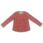 Style & Co Women's Printed Henley Shirt Red Size X-Large