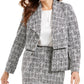 Kasper Women's Printed Wear To Work Jacket Charcoal Size 18