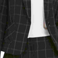 Kasper Women's Striped Blazer Wear To Work Jacket  Charcoal Size 10P