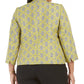 Kasper Women's Jacquard Plaid Jacket Yellow Size 22W