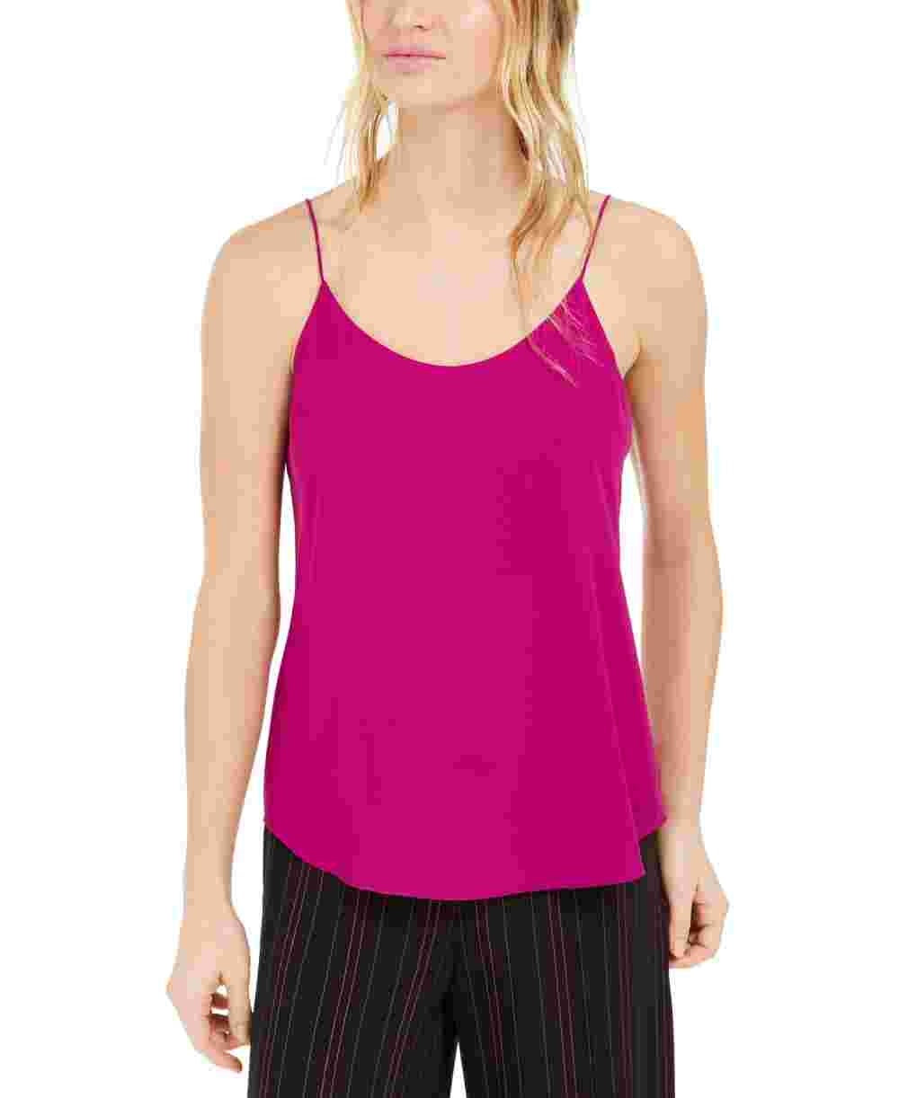 Bar III Women's Scoop-Neck Camisole Pink Size Large