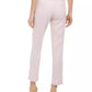 Kasper Women's Herringbone Straight-Leg Dress Pants Pink Size 18