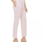 Kasper Women's Herringbone Straight-Leg Dress Pants Pink Size 18