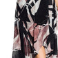 City Chic Women's Trendy Plus Sahara Printed Wrap Maxi Dress Brown Size 24W