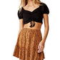 Cotton On Women's Penny Tiered Mini Skirt Med Orange Size Small