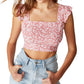 Cotton On Women's Fifi Frill Top Pink Size Large