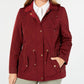 Charter Club Women's Water Resistant Utility Jacket Wine Size 3X