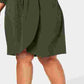 Love Squared Women's Green 3/4 Sleeve Tie Neck Above The Knee Shirt Dress Wear To Work Dress Green Size 3X