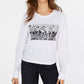 Love Tribe Junior's Cotton Friends Graphic T-Shirt White Size X-Large