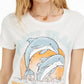 Hybrid Juniors' Don't Trash Splash Graphic T-Shirt Beige Size Small