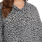 Karen Kane Women's Cowl Neck Knit Top Grey Size 2X