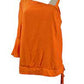 Thalia Sodi Women's Gauze One-Shoulder Tie-Hem Top Orange Size Medium
