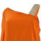 Thalia Sodi Women's Gauze One-Shoulder Tie-Hem Top Orange Size Medium