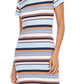 French Connection Women's Striped Crewneck T-Shirt Dress Blue Size 10