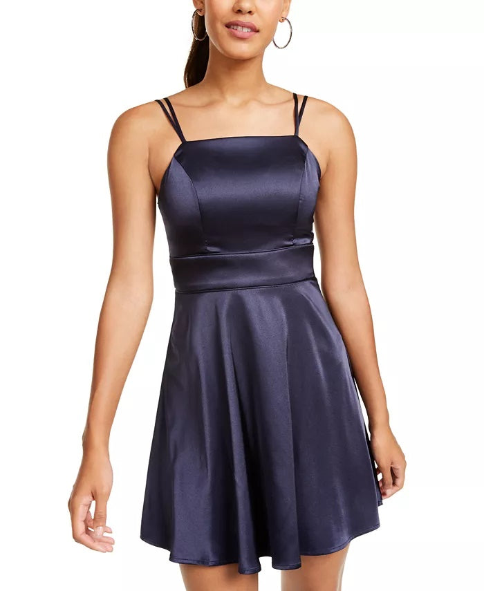 sequin-hearts-juniors-satin-fit-flare-dress-navy-size-11