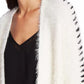 1.STATE Women's Whipstitch Eyelash Cardigan Sweater White
