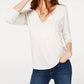 American Rag Junior's Lace Bib Top White Size X-Large