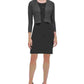 Tommy Hilfiger Women's Embellished Long Sleeve Open Cardigan Straight Leg Top Grey Size X-Large