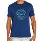 Avirex Men's Globe Print T-Shirt Blue Size Medium