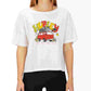 Hurley Junior's Cotton Van Vibes Graphic T-Shirt White Size Medium