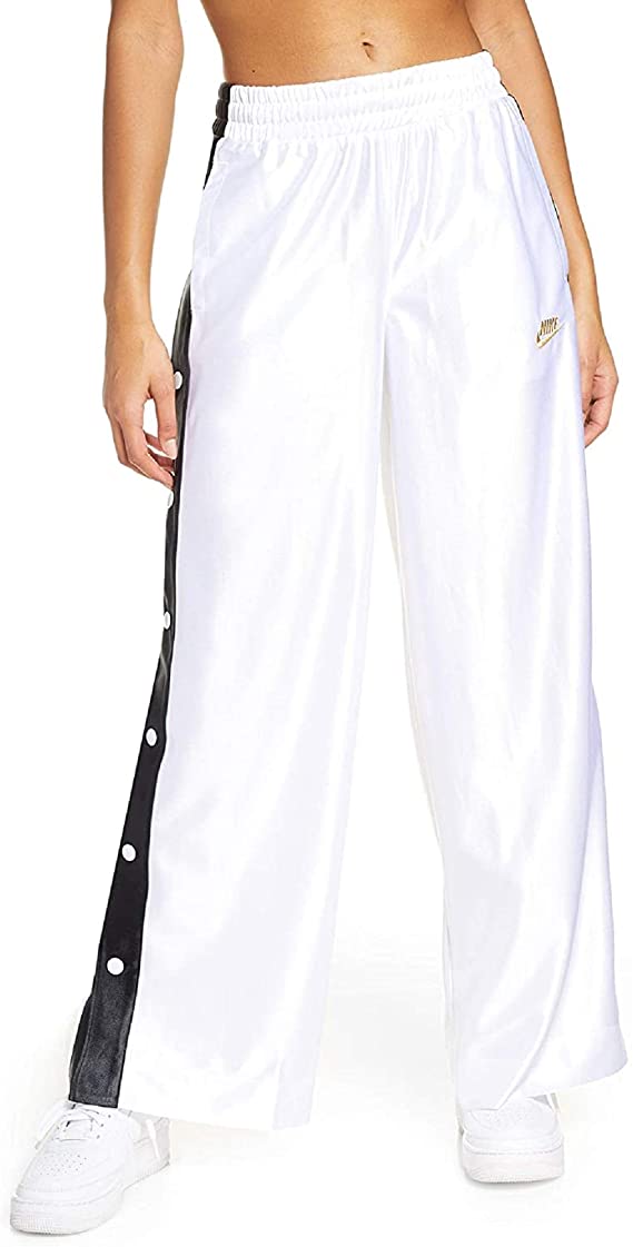 Nike Women's Sportswear Glam Dunk Snap Pants White Size Medium