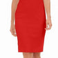 Calvin Klein Women's Off The Shoulder Sheath Dress  Red Size 4 Petite